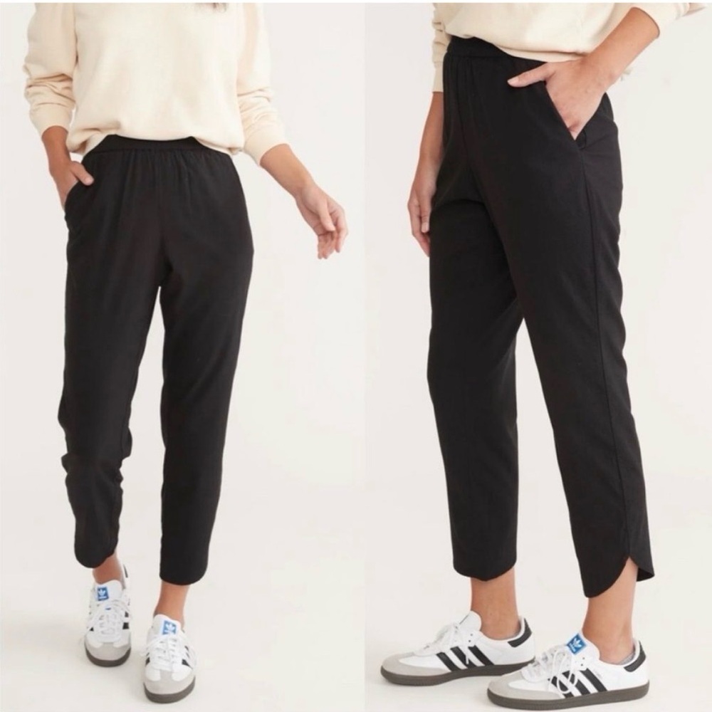 NWT Marine Layer Allison Pull On Tencel Pant In Black.
